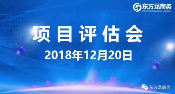 【項目評估會】東方龍商務舉行12月中旬項目評估會，37個優(yōu)質項目經(jīng)評估可對接政府園區(qū)
